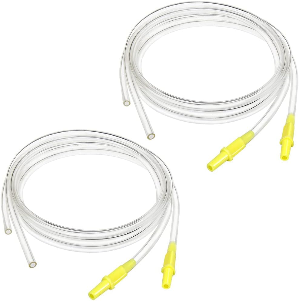 Pump in Style Tubing X4, Spare and Replacement Tubing for Medela Pump in Style Advanced Breast Pump - BPA Free (4 Pc) Yellow