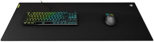 Sense Pro XXL PC Gaming Mousepad, Non Slip Rubber Back, Speed Military-Grade Fabric with Low-Profile Stitched Edges, Durable Computer Desk Mat, XXL, Rectangle, Black