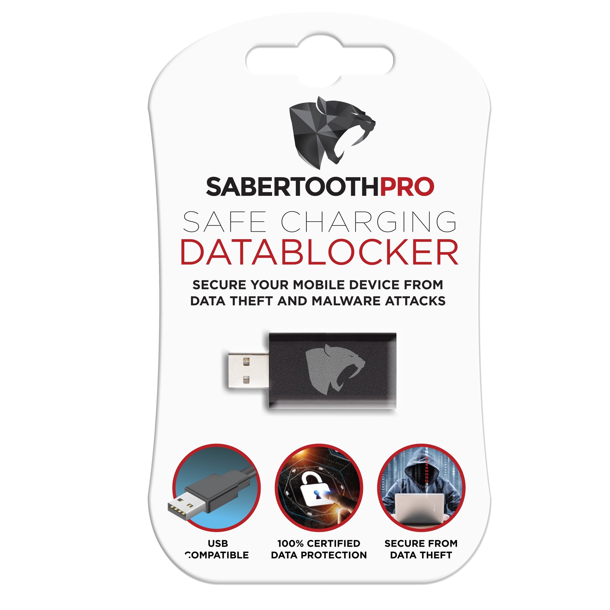 Sabertoothpro DB150 Safe Charging USB Data Blocker (Protects against Juice Jacking)