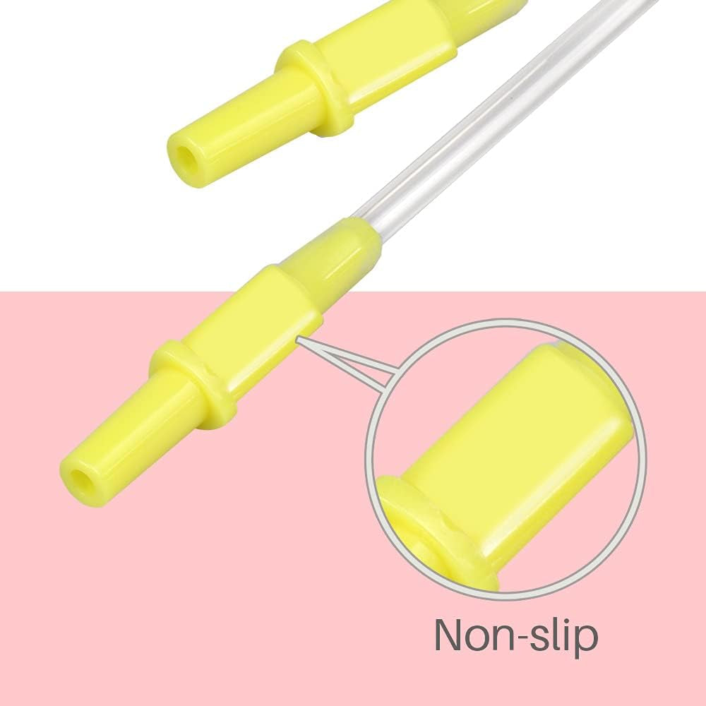 Pump in Style Tubing X4, Spare and Replacement Tubing for Medela Pump in Style Advanced Breast Pump - BPA Free (4 Pc) Yellow