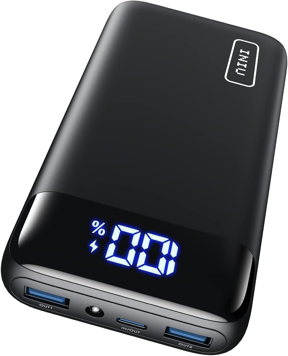 Portable Charger, 22.5W 20000Mah USB C in & Out Power Bank Fast Charging, PD 3.0+QC 4.0 LED Display Phone Battery Pack Compatible with Iphone 16 15 14 13 Pro Samsung S23 Google Ipad Tablet, Etc